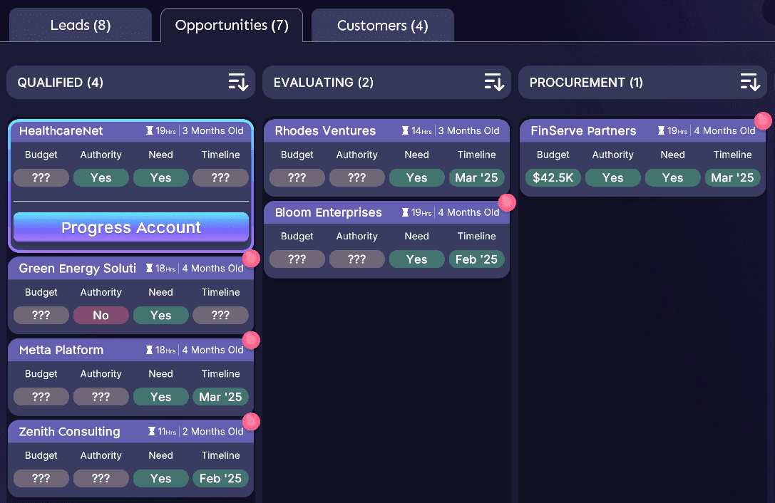 Always Be Closing — simulation interface preview