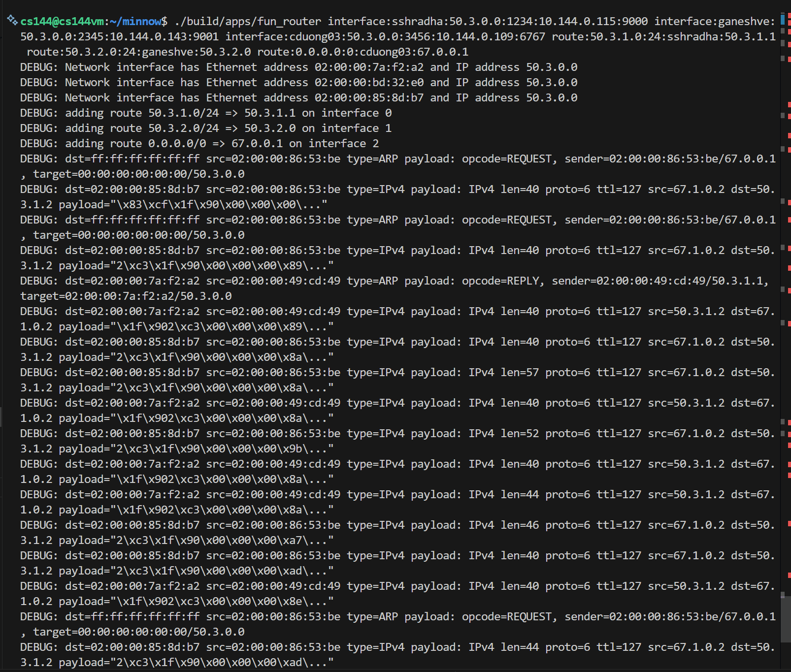 CS144 Mini-Internet cover image